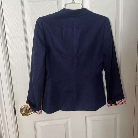 Kate Spade Blue Blazer with Striped Lining size 6 - Picture 4 of 4